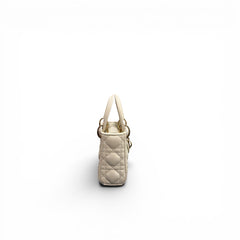 Dior Micro Lady Dior Lambskin White