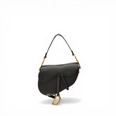 Dior Medium Saddle Bag Calfskin Black