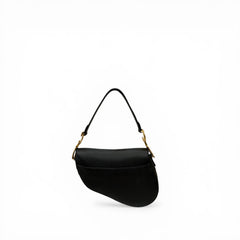 Dior Medium Saddle Bag Calfskin Black