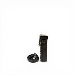 Dior Oblique Jacquard Vertical Phone Pouch with Leather Trim