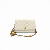 Chanel Queen’s Charms Wallet on Chain Caviar White