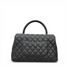 Chanel Medium Coco Handle Caviar Black