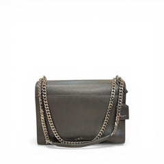 YSL Saint Laurent Medium Sunset Bag Calfskin Grey