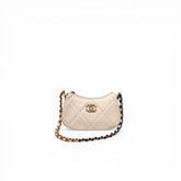 Chanel 19 Hobo Bag Lambskin White