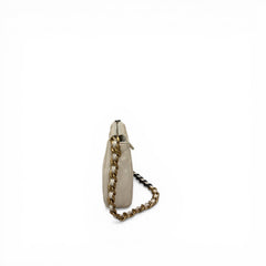 Chanel 19 Hobo Bag Lambskin White