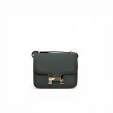 Hermes Mini Constance Chevre Mysore Grey STAMP K