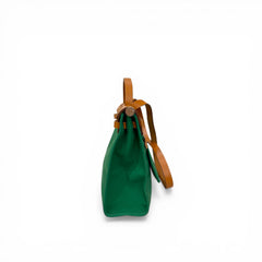 Hermes Herbag 31 Green STAMP Y