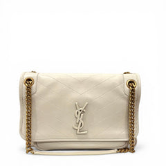 YSL Saint Laurent Medium Niki Bag Calfskin White