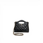 Chanel 31 Mini Clutch with Chain Shiny Lambskin Black