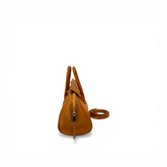 Celine Small New Luggage Bag Supple Shiny Lambskin Tan