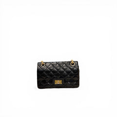 Chanel Mini 2.55 Bag Aged Calfskin Black