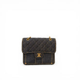 Chanel 23S Flap Backpack Denim Dark Blue (Microchip)