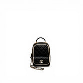 Chanel 25P Mini Backpack Lambskin Black