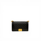 Chanel Medium Boy Bag Lambskin Black