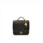 Chanel 25B Clover Backpack Caviar Black (Microchip)