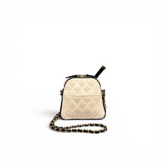 Chanel 2023 Coco Masters White Mini Tennis Cloth Crossbody Bag