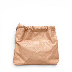 Chanel Small 22 Bag Shiny Calfskin Pink (Microchip)