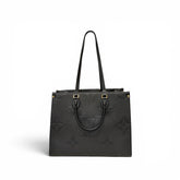 Louis Vuitton Monogram On-the-Go Tote Bag MM M45595 Shoulder Bag Black