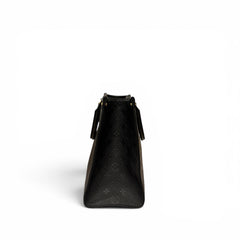 Louis Vuitton Monogram On-the-Go Tote Bag MM M45595 Shoulder Bag Black