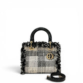 Dior Medium Lady Dior Bag Limited Edition Black and White Tweed