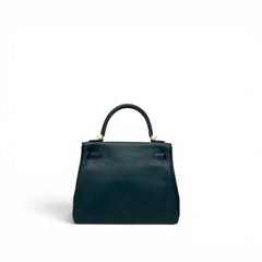 Hermes Kelly 25 Swift Vert Cypress Green Gold STAMP Y