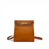 Hermes Kelly Ado Backpack Gold Clemence STAMP D