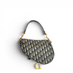 Dior Saddle Bag Blue Dior Oblique Jacquard