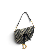 Dior Saddle Bag Blue Dior Oblique Jacquard