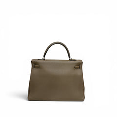 Hermes Kelly 35 Togo Taupe Stamp R