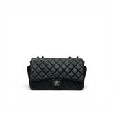 CHANEL Medium Classic Vintage Flap Bag Lambskin Black