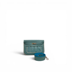 Hermes Berlin Small Swift Blue SHW Stamp Square R