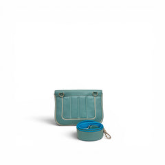 Hermes Berlin Small Swift Blue SHW Stamp Square R