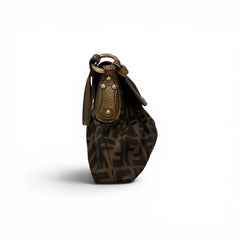 Fendi Tobacco Zucca Small Chef Shoulder Bag