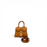 Delvaux mini brilliant bag Grained Calfskin Gold GHW