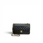 Chanel Medium Classic Double Flap Bag Lambskin Black GHW