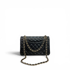 Chanel Medium Classic Double Flap Bag Lambskin Black GHW