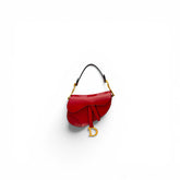 Dior Mini Saddle Bag Calfskin Red GHW