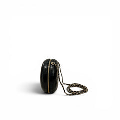 Chanel Mini Round Clutch Calfskin Black