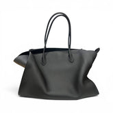 The Row Marlo 17 Tote Bag Calfskin Black