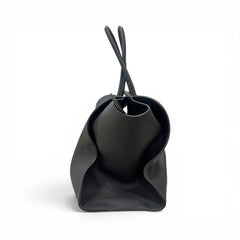 The Row Marlo 17 Tote Bag Calfskin Black