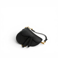 Dior Small Saddle Bag Grained Calfskin Black