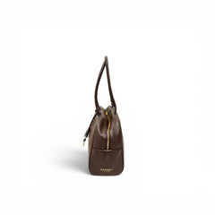 Chanel Large Bowling Bag Calfskin Brown (Microchip)