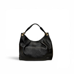 Chanel Large Hobo Bag Calfskin Black (Microchip)