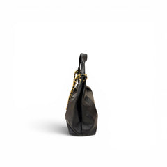 Chanel Large Hobo Bag Calfskin Black (Microchip)