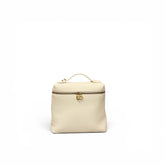 Loro Piana Extra Pocket Backpack L23.5 Grained Calfskin Off White GHW