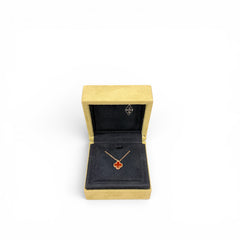 Van Cleef and Arpels sweet Alhambra pendant pendant rose gold carnelian