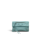 Balenciaga Le City Clutch Bag Mint Blue