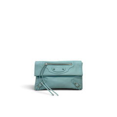 Balenciaga Le City Clutch Bag Mint Blue