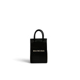 Balenciaga Mini Shopping Phone Holder Black