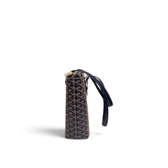 Goyard Artois PM Tote Bag Navy Blue Goyardine Canvas